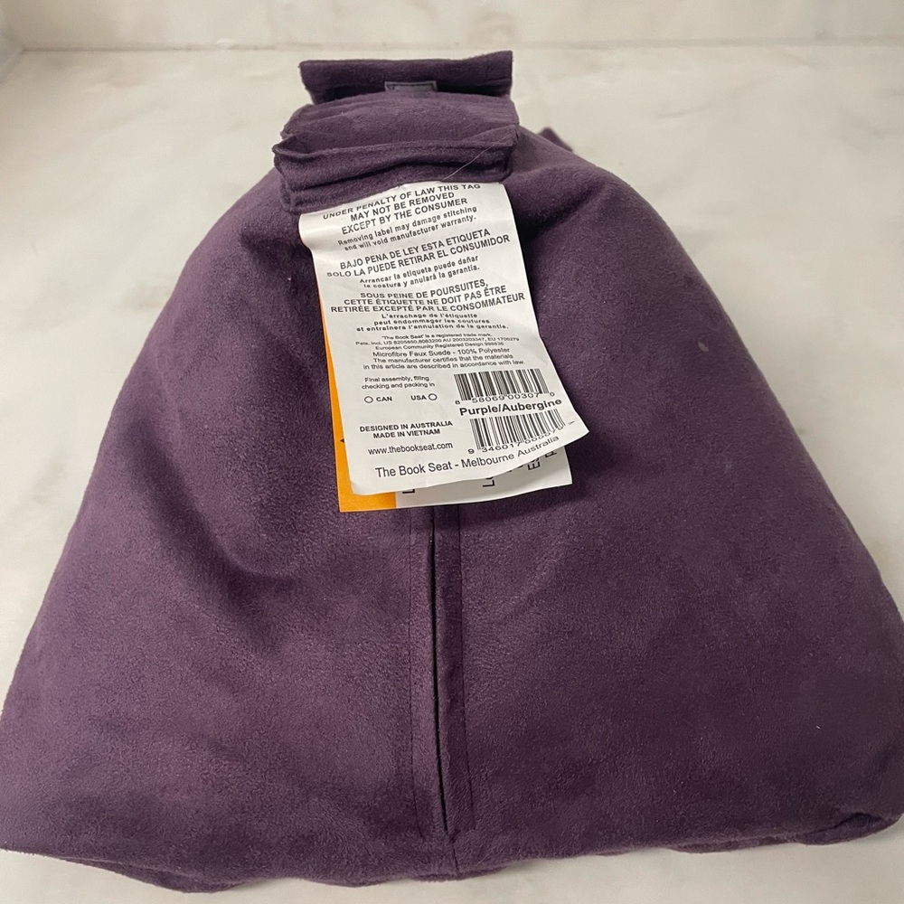 The Bookseat Purple Cushion - Picture 3 of 3